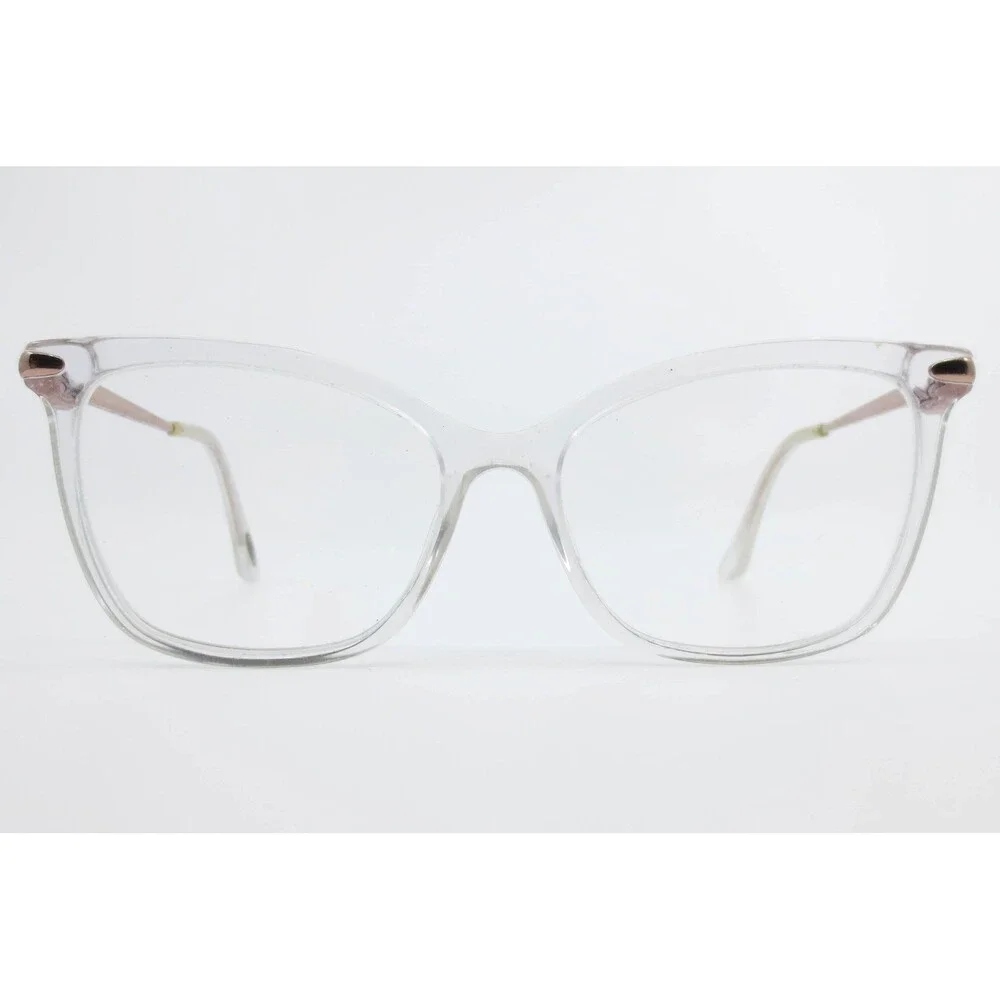 Max Cole MC 1515 COL 21 Clear Rose Gold Cat Eye Eyeglasses Frames 53-15-135